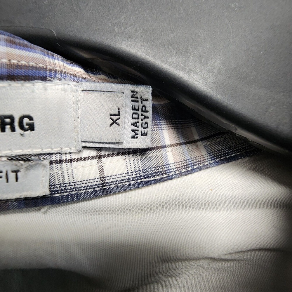 J Lindeberg Ward Shirt Mens XL (Fits Slim) Long Sleeve Clan Check Plaid PLS READ - Picture 6 of 12